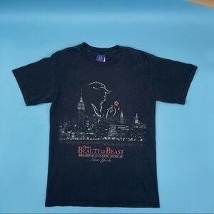 Vintage 90’s DISNEY Beauty And The Beast Broadway New York T-shirt